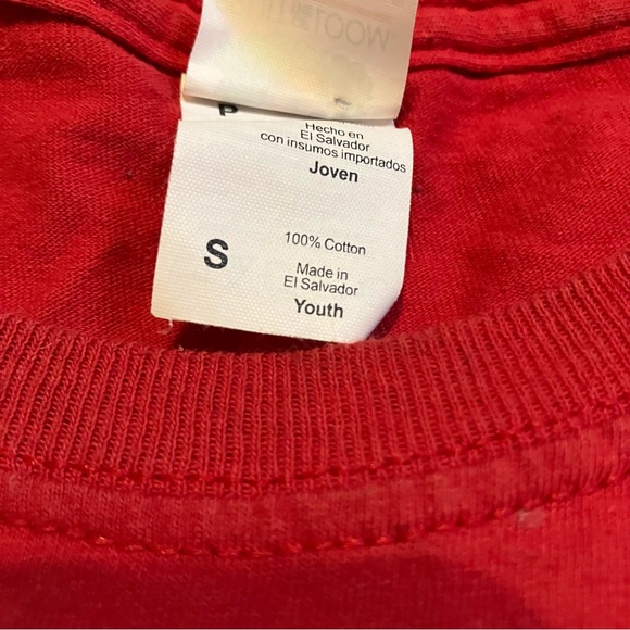 Boys Fruit of The Loom Peace T-Shirt Small - Picture 3 of 4